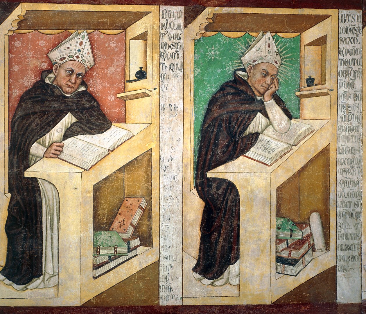 Svatý Albert Veliký, detail z cyklu čtyřiceti slavných členů dominikánského řádu od Tomaso da (late 15th century) Modena