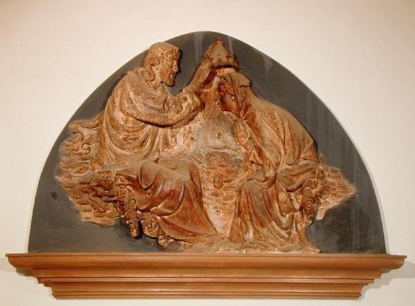 Korunovace Panny Marie (mramor) od Tomasso (attr. to) Masaccio