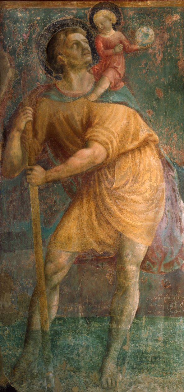 Svatý Kryštof od Tommaso Masaccio