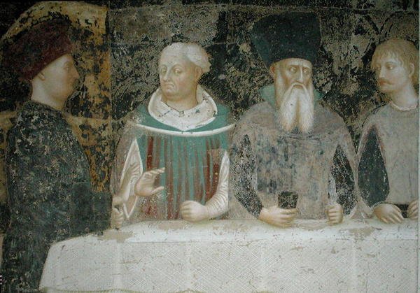 Herodova hostina z cyklu života sv. Jana Křtitele od Tommaso Masolino da Panicale