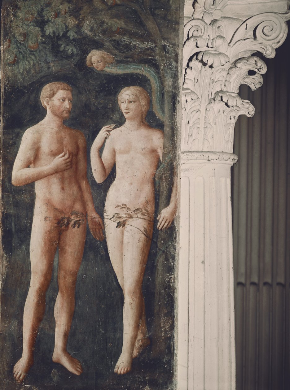 Pokušení Adama a Evy, asi 1423-25 od Tommaso Masolino da Panicale