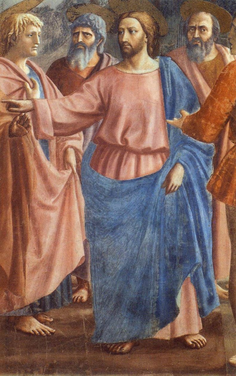 Tribute Money (detail) od Giovanni di Ser Giovanni