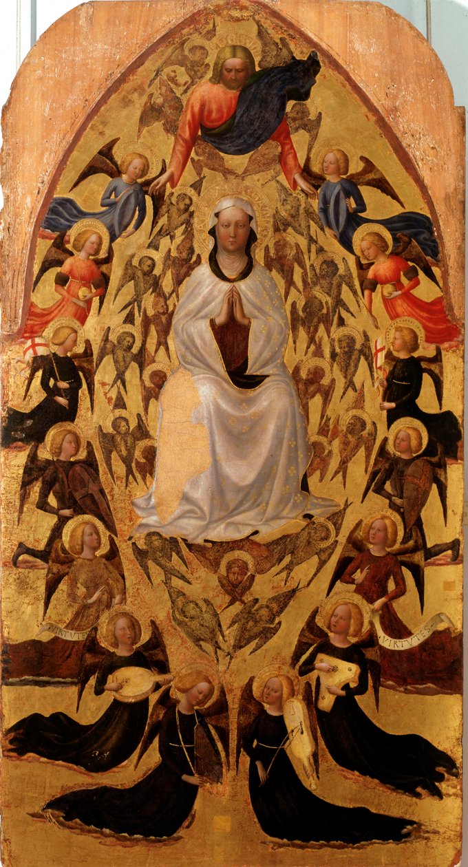 Nanebevzetí Panny Marie - tempera na panelu od Tommaso Masolino da Panicale