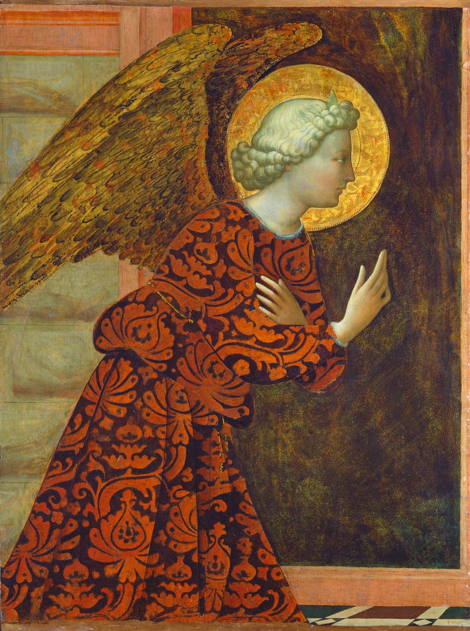 Archanděl Gabriel, c. 1430 (teplota na panelu) od Tommaso Masolino da Panicale