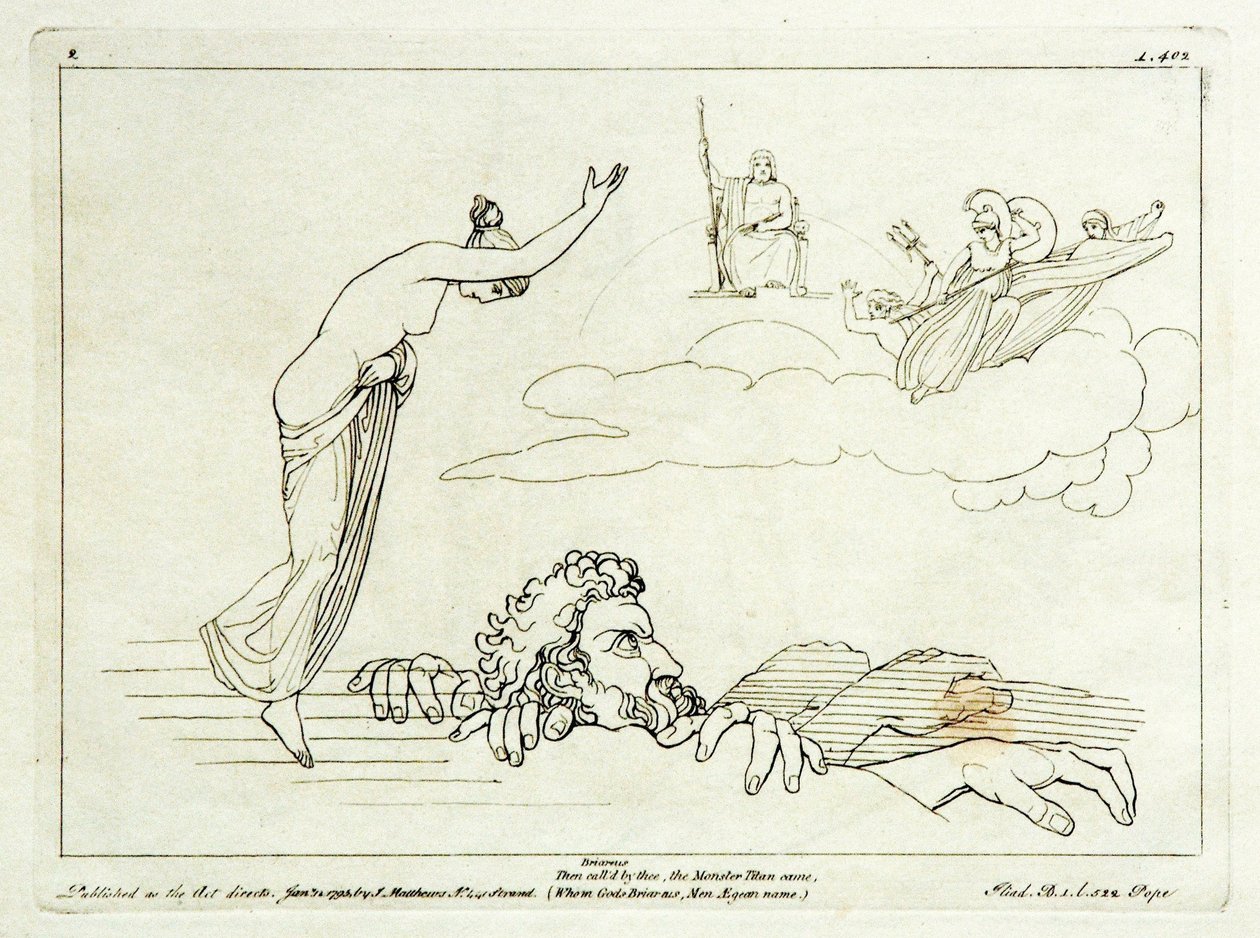 (2) Flaxman Iliad 1793, rytina 1795, 185 x 251 mm od Tommaso Piroli