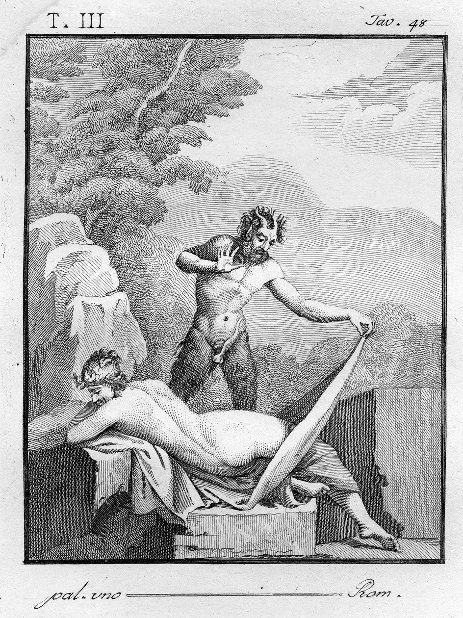 Satyr svléká nymfu, 1804 od Tommaso Piroli