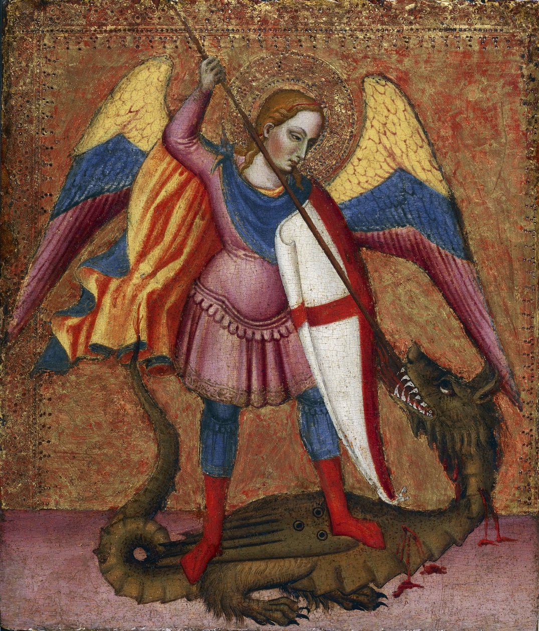 ""Archanděl Saint Michael"" Obraz od mistra Santa Verdiana (aktivní mezi 1380 a 1420) kolem roku 1390 Waltersovo muzeum umění, Baltimore Spojené státy od Tommaso del (fl.1377–1392) Mazza