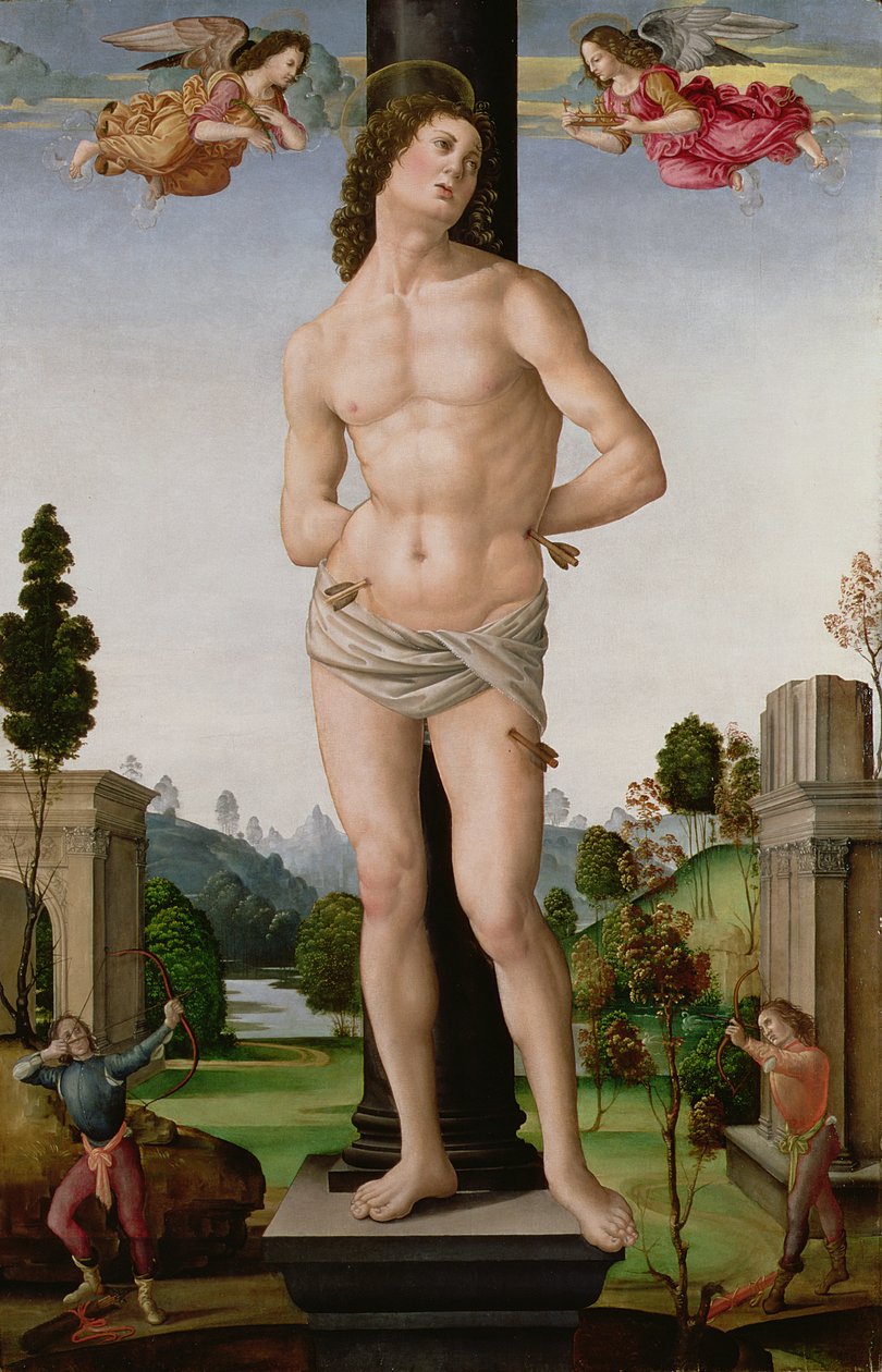 Umučení svatého Šebestiána, kolem 1490-95 od Tommaso di Piero