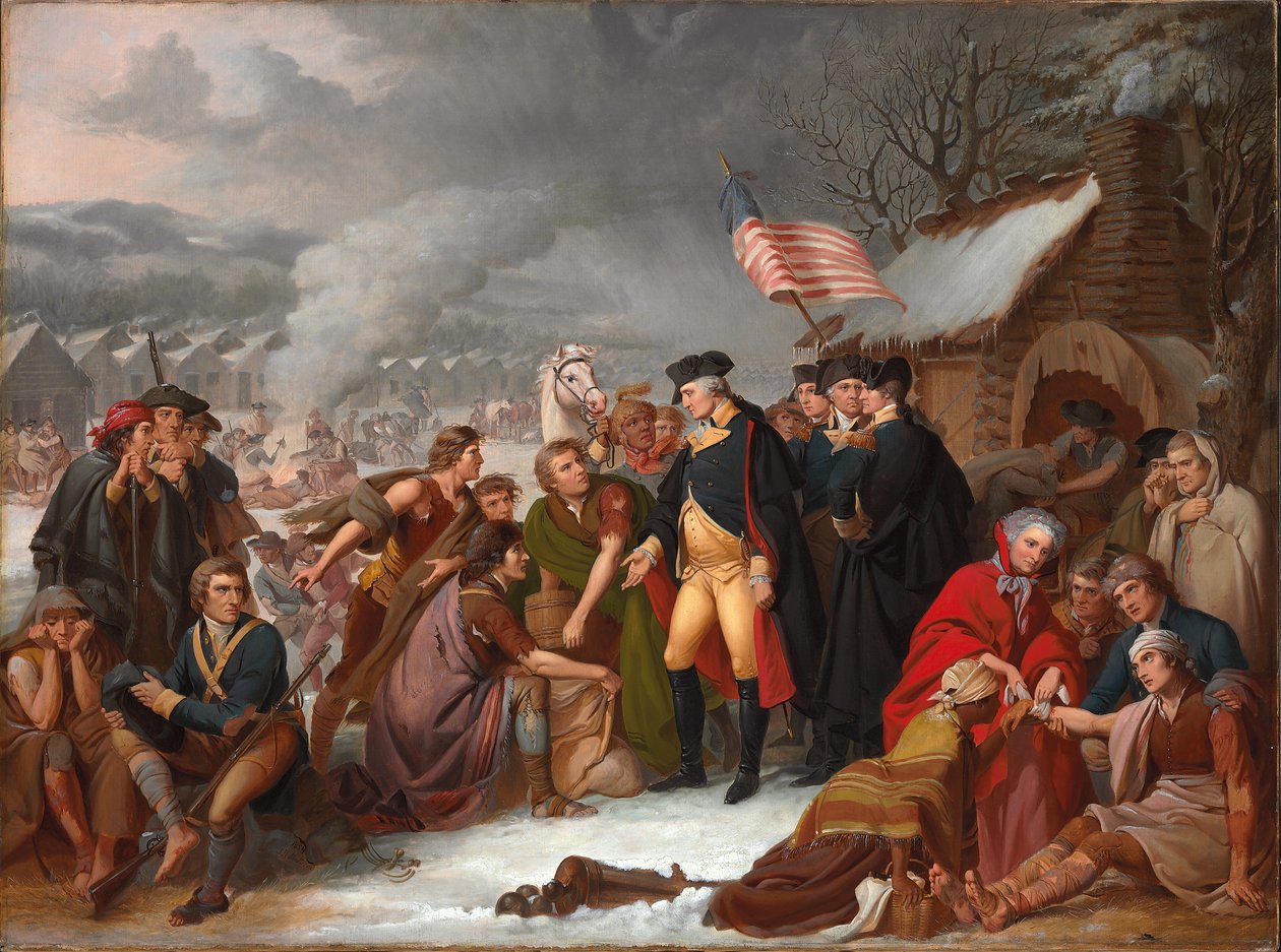 George Washington v Valley Forge, předběžný náčrt, 1854 od Tompkins Harrison Matteson
