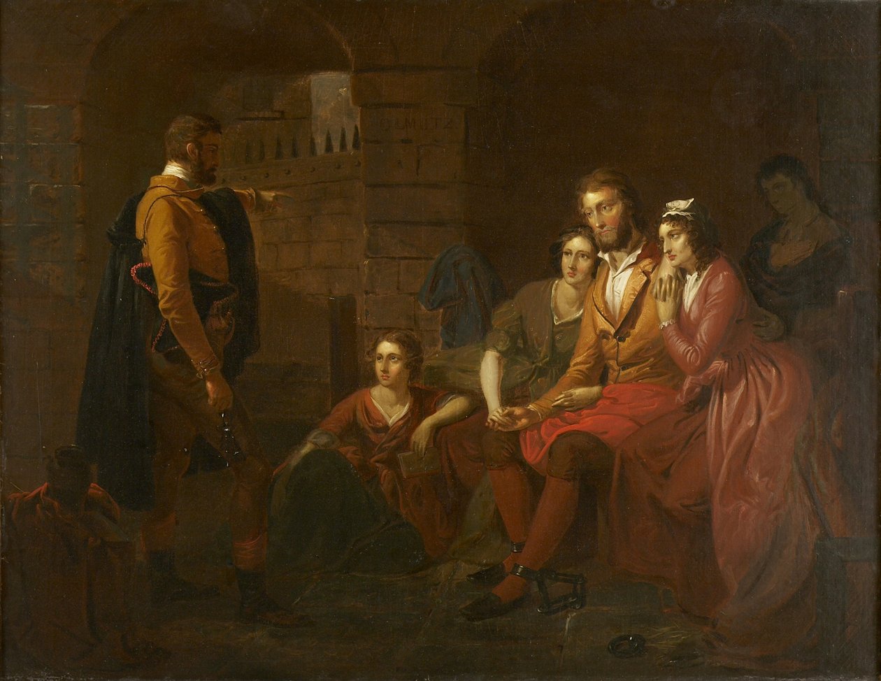 Lafayette ve vězení v Olmütz, 1850 od Tompkins Harrison Matteson