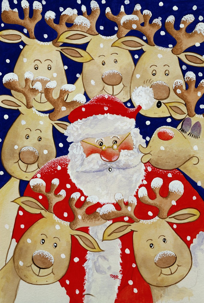 Kiss for Santa, 1997 (wc na papíře) od Tony Todd
