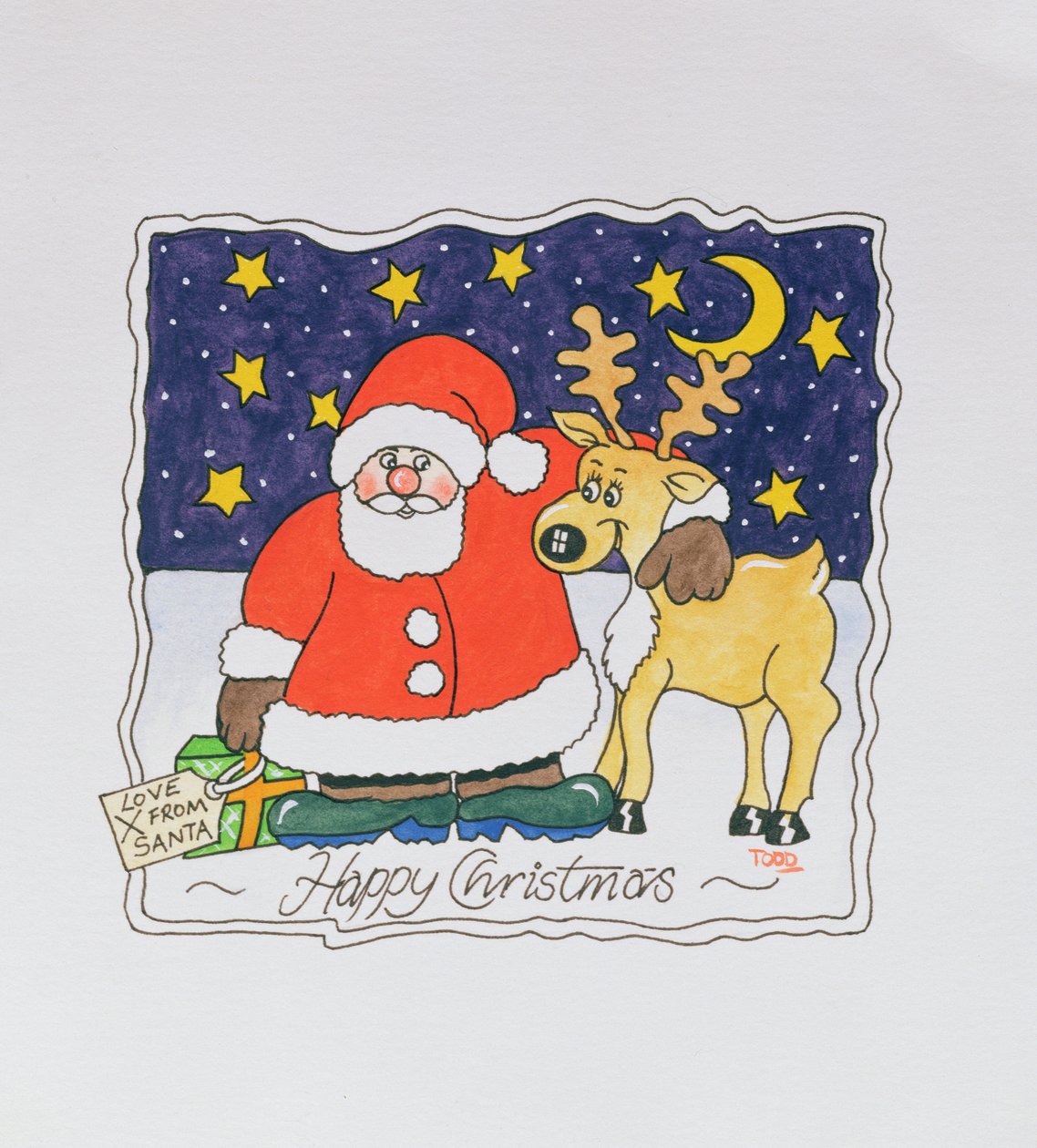 Láska od Santa, 2005 (wc na papíře) od Tony Todd