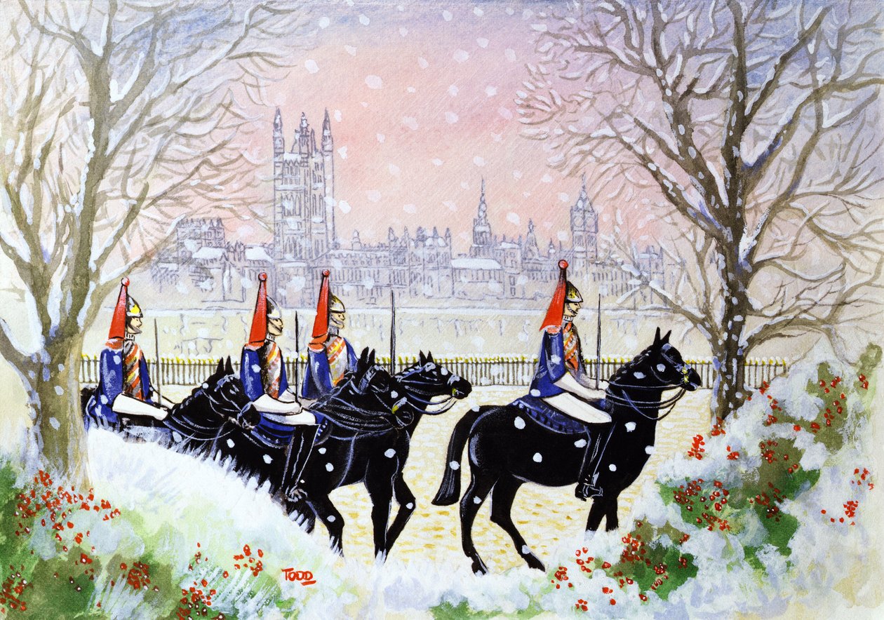 The Household Cavalry, 2005 (wc na papíře) od Tony Todd