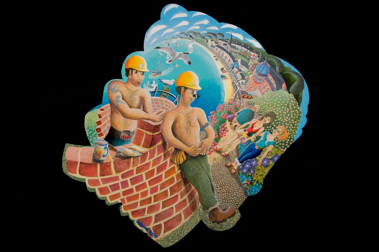 The Young Builder, 2010 (akryl na palubě) od Tony Todd
