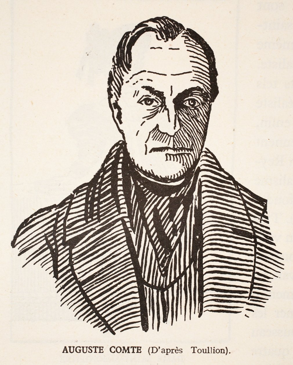 Auguste Comte od Tony Toullion