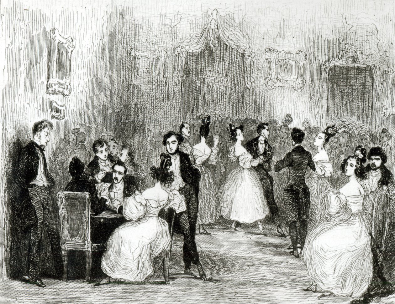 Večer v domě Charlese Nodiera (1780-1844) 1831 od Tony Johannot
