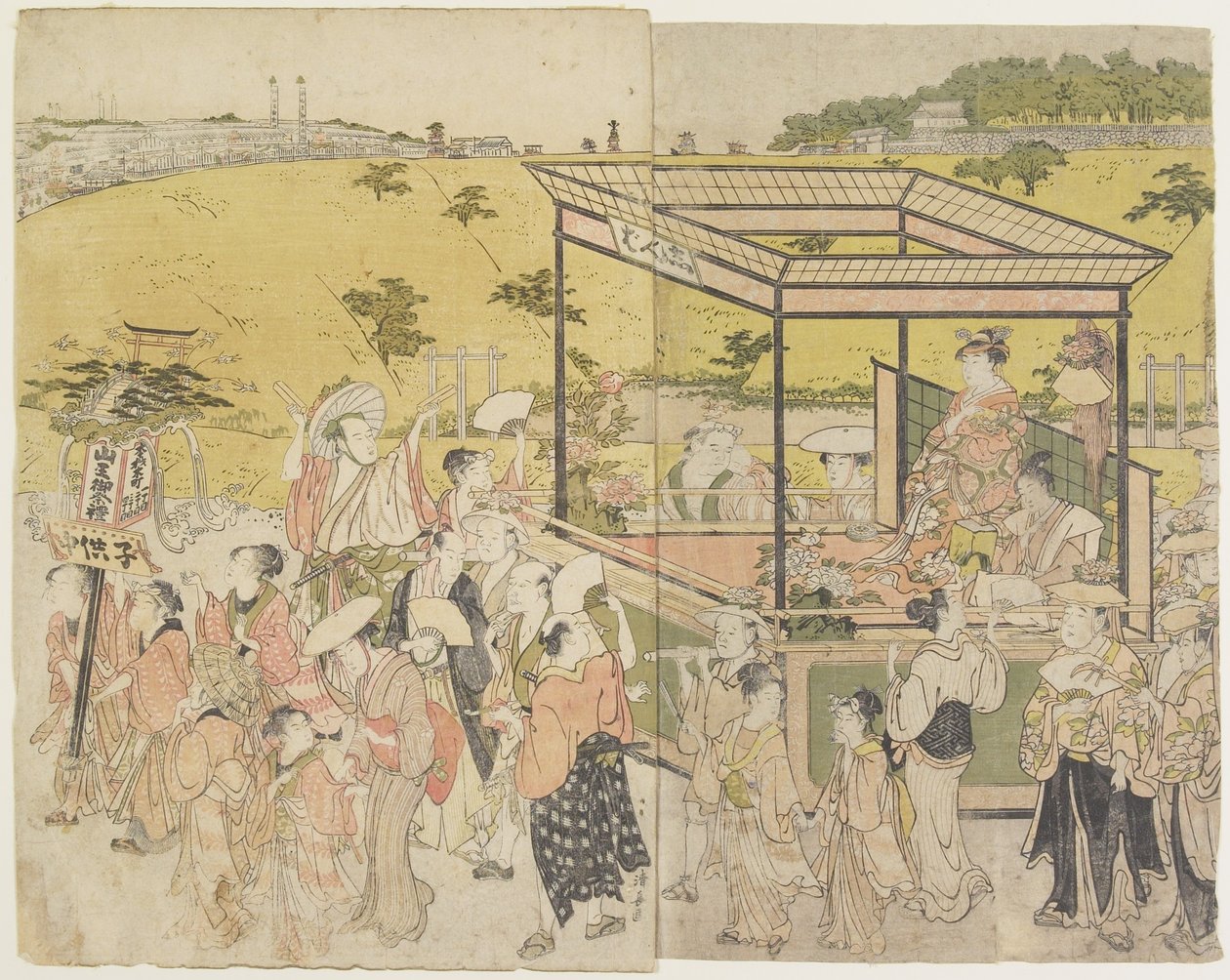 (The Sanno_ Festival Procession), 1788 od Torii Kiyonaga