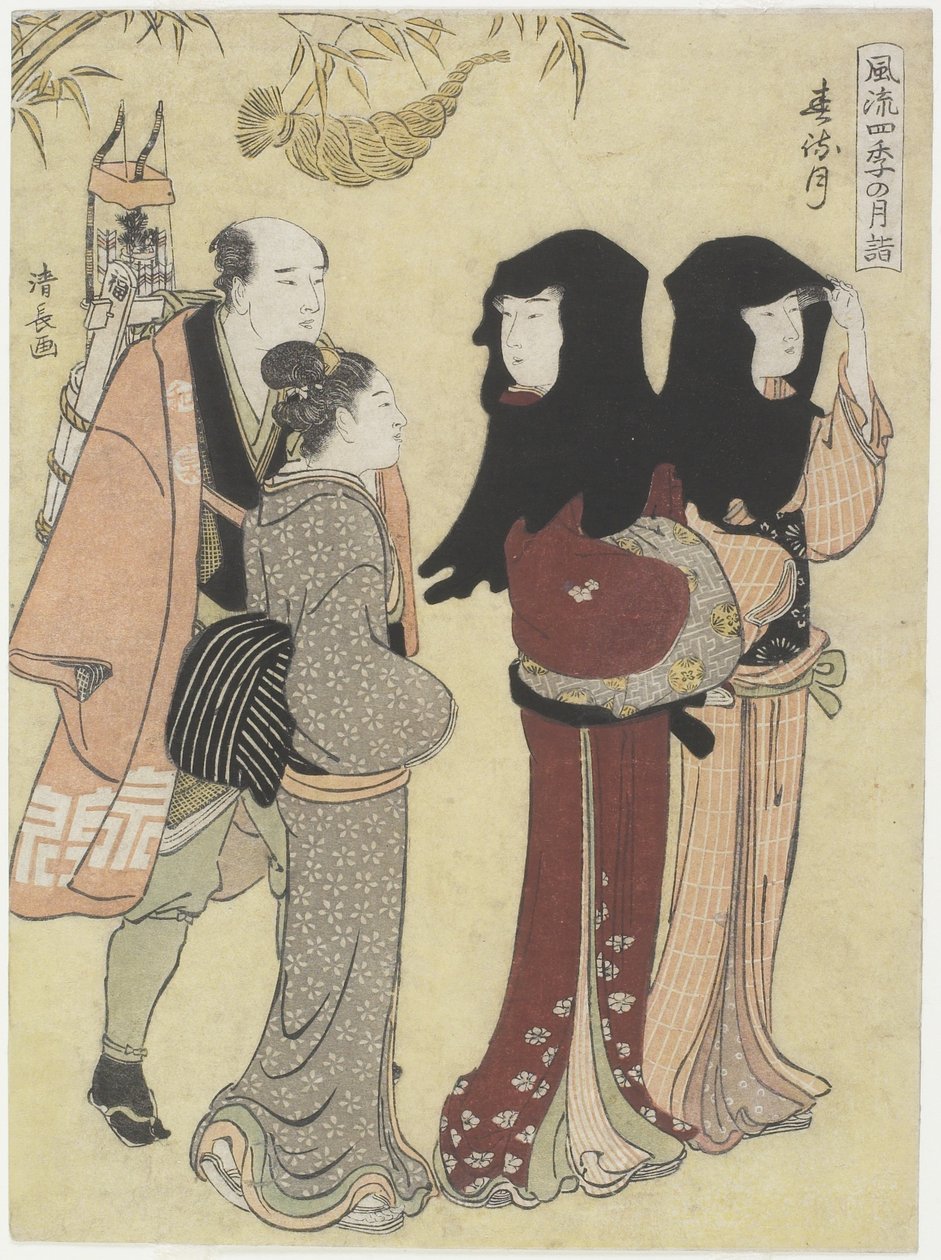 ledna, c. 1784 od Torii Kiyonaga