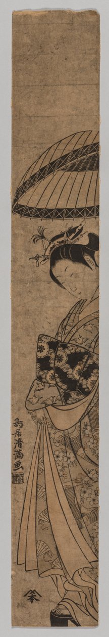 Krásná žena, 1735-1785. od Torii Kiyomitsu
