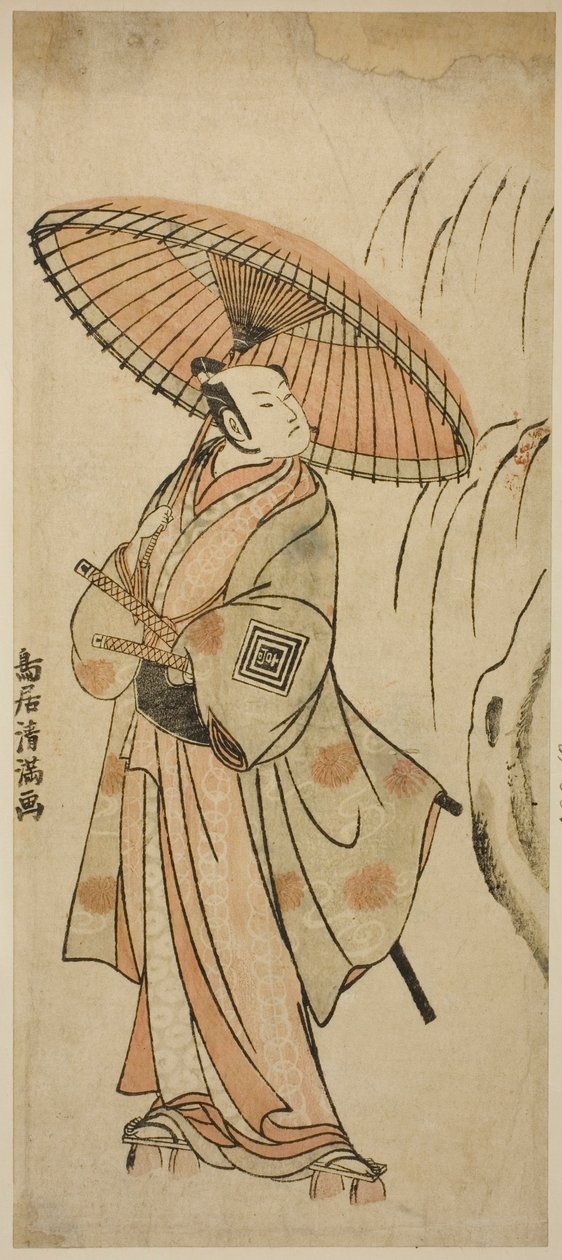 Herec Ičikawa Komazo II od Torii Kiyomitsu I