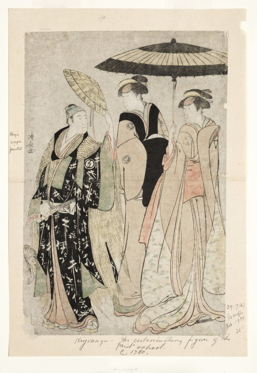 Herci ve hře Oakinai Hiruga kojima, divadlo Nakamura, XI1784, 1784 (woodblock) od Torii Kiyonaga