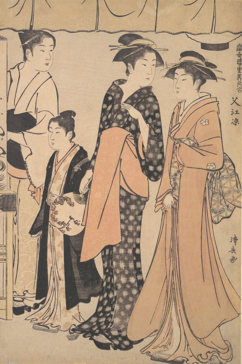 Ochlazování v Nakazu, 1782. od Torii Kiyonaga