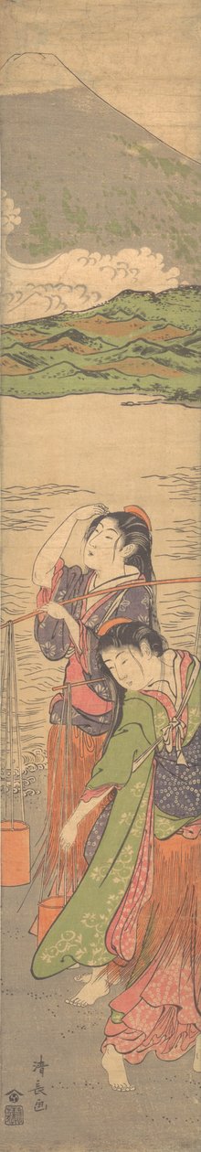 Dance of the Beach Maidens, konec 18. století. od Torii Kiyonaga