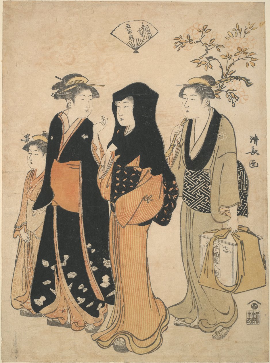 Slavnost panenek Hina z pěti festivalů od Torii Kiyonaga