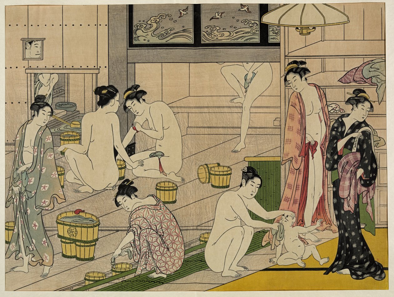 Lázně Kiyonaga pro ženy od Torii Kiyonaga