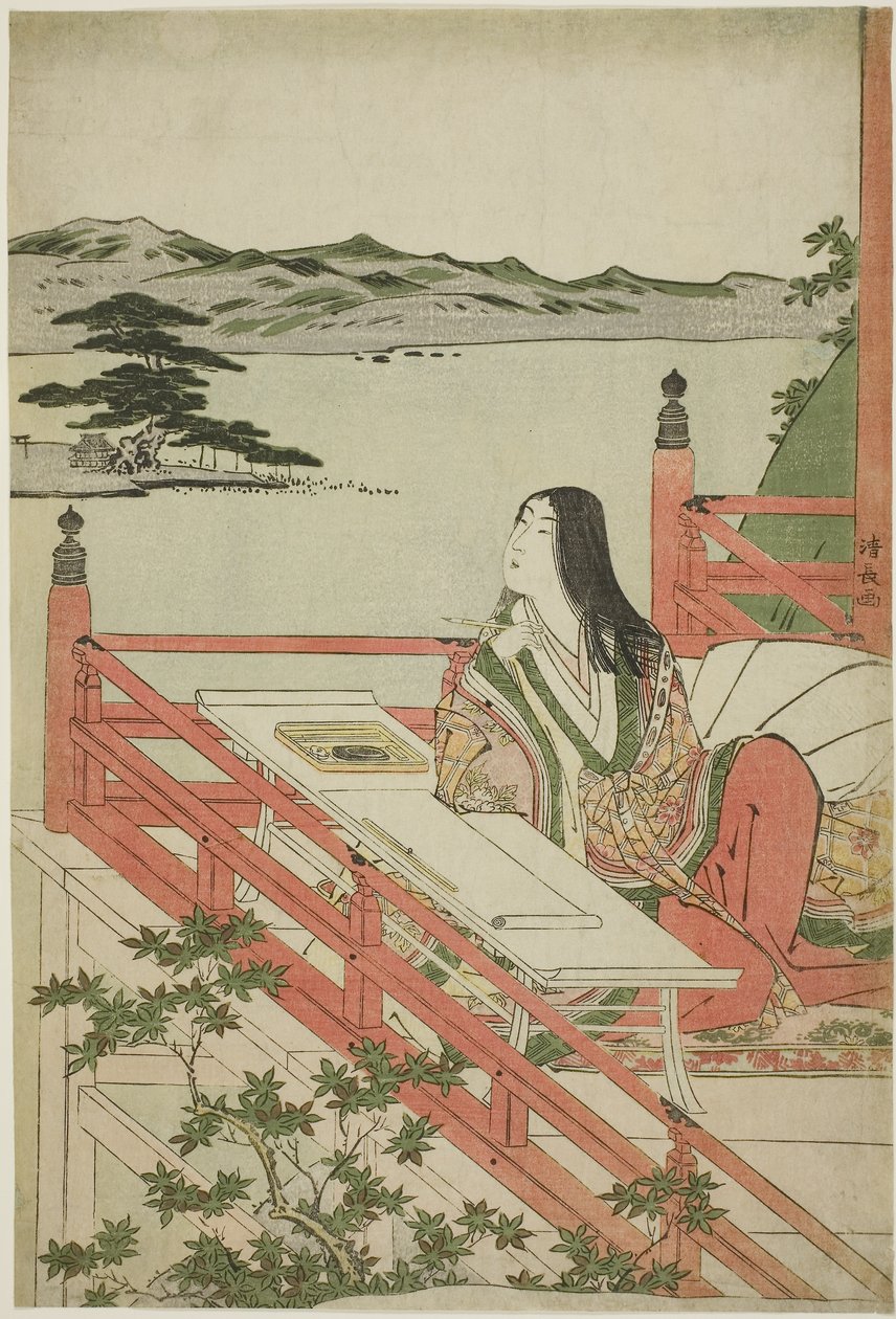 Murasaki Shikibu, 1779-1789 od Torii Kiyonaga