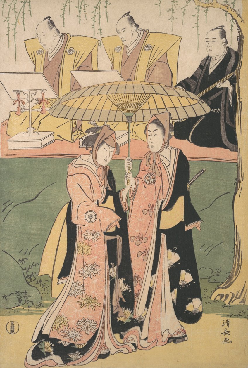 Scéna z aktu Shosa, ca. 1788. od Torii Kiyonaga