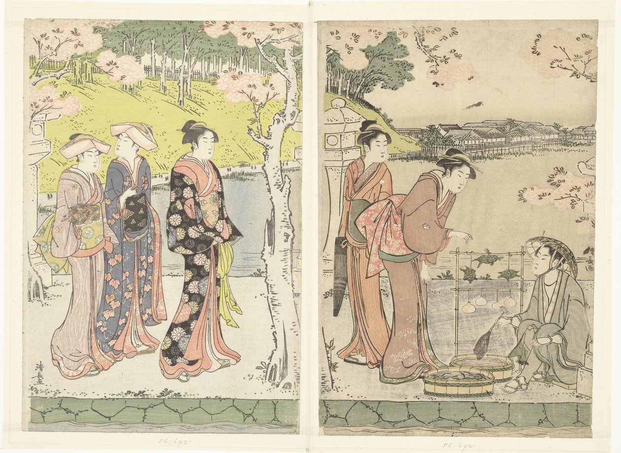 prodavač želv od Torii Kiyonaga