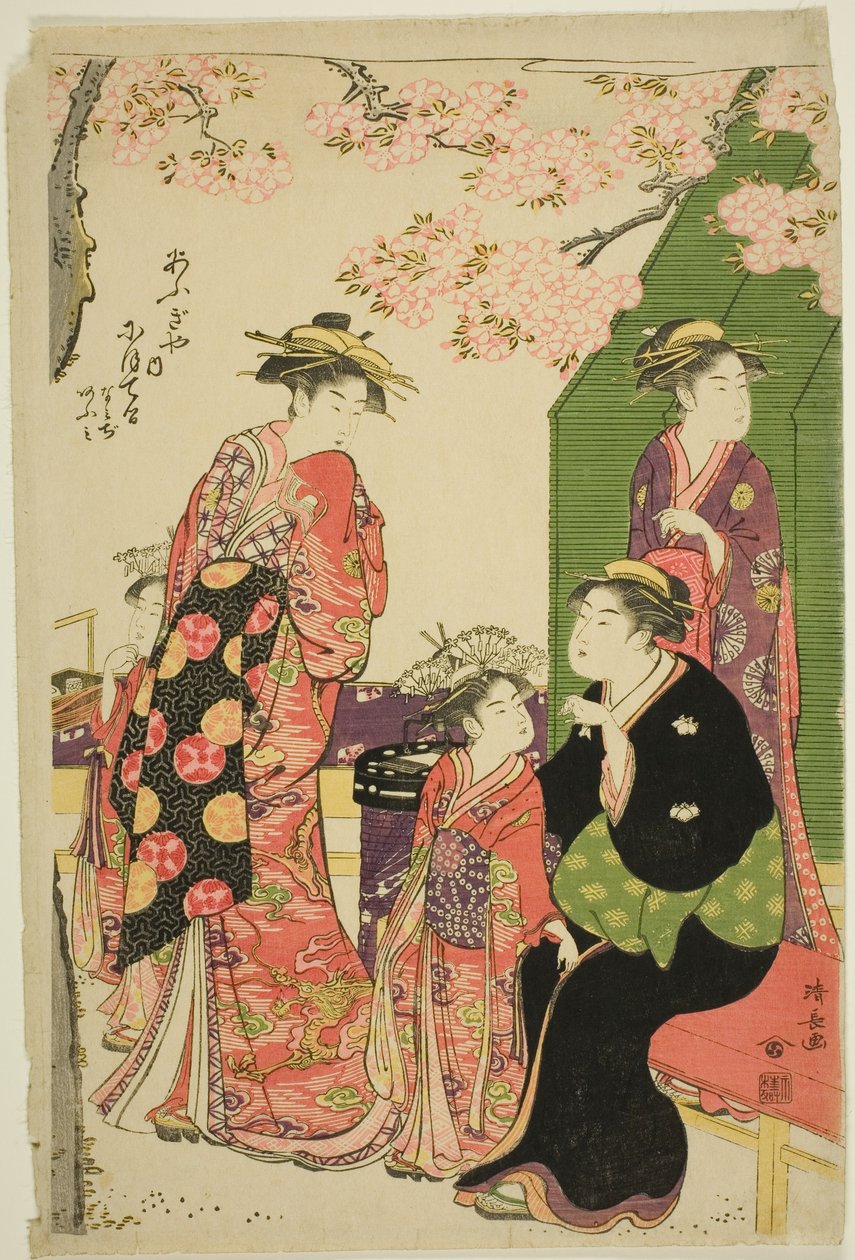 Pane Ogiya, Otel, Namiji a Ogiya od Torii Kiyonaga