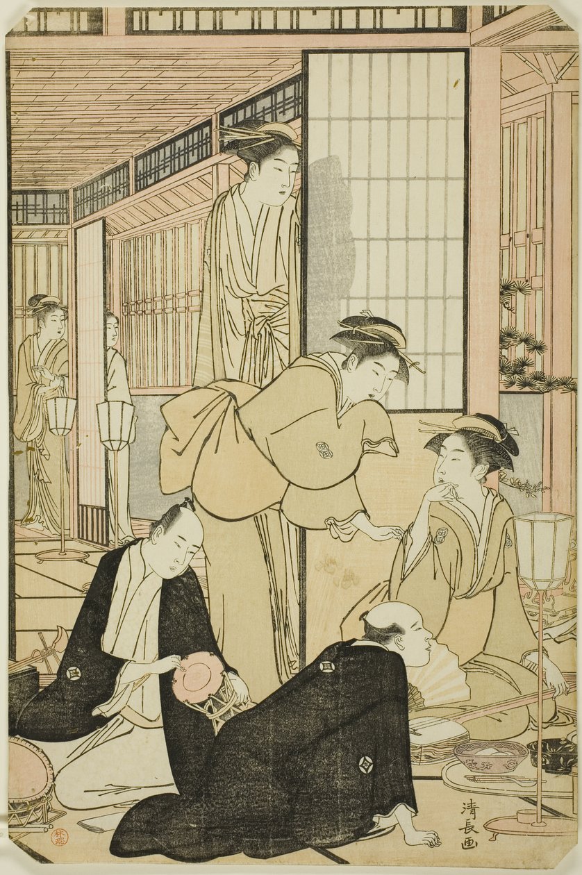 Osmý měsíc, ze série „Dvanáct měsíců na jihu (Minami juni ko)“ od Torii Kiyonaga