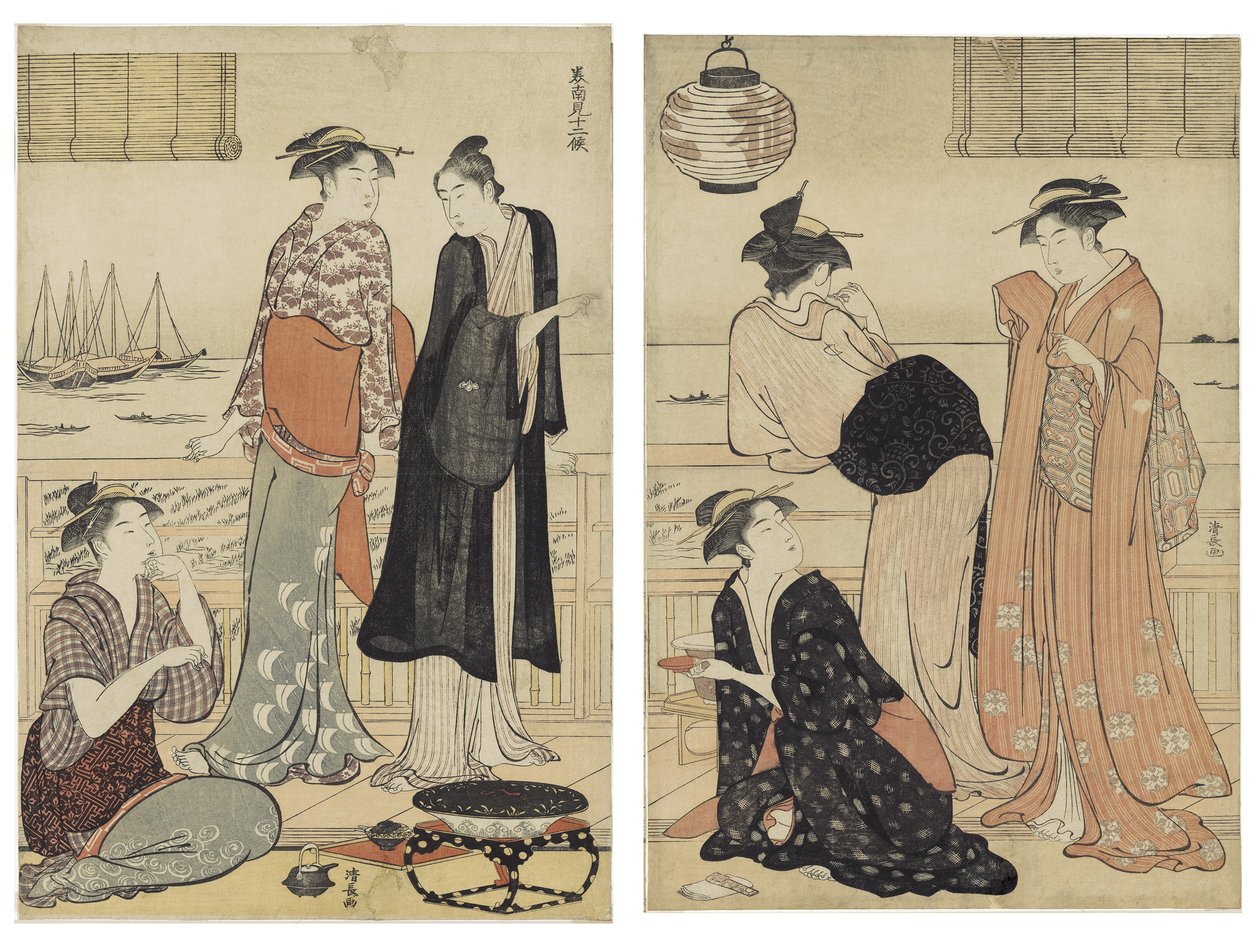 Šestý měsíc, ze série Dvanáct měsíců na jihu od Torii Kiyonaga