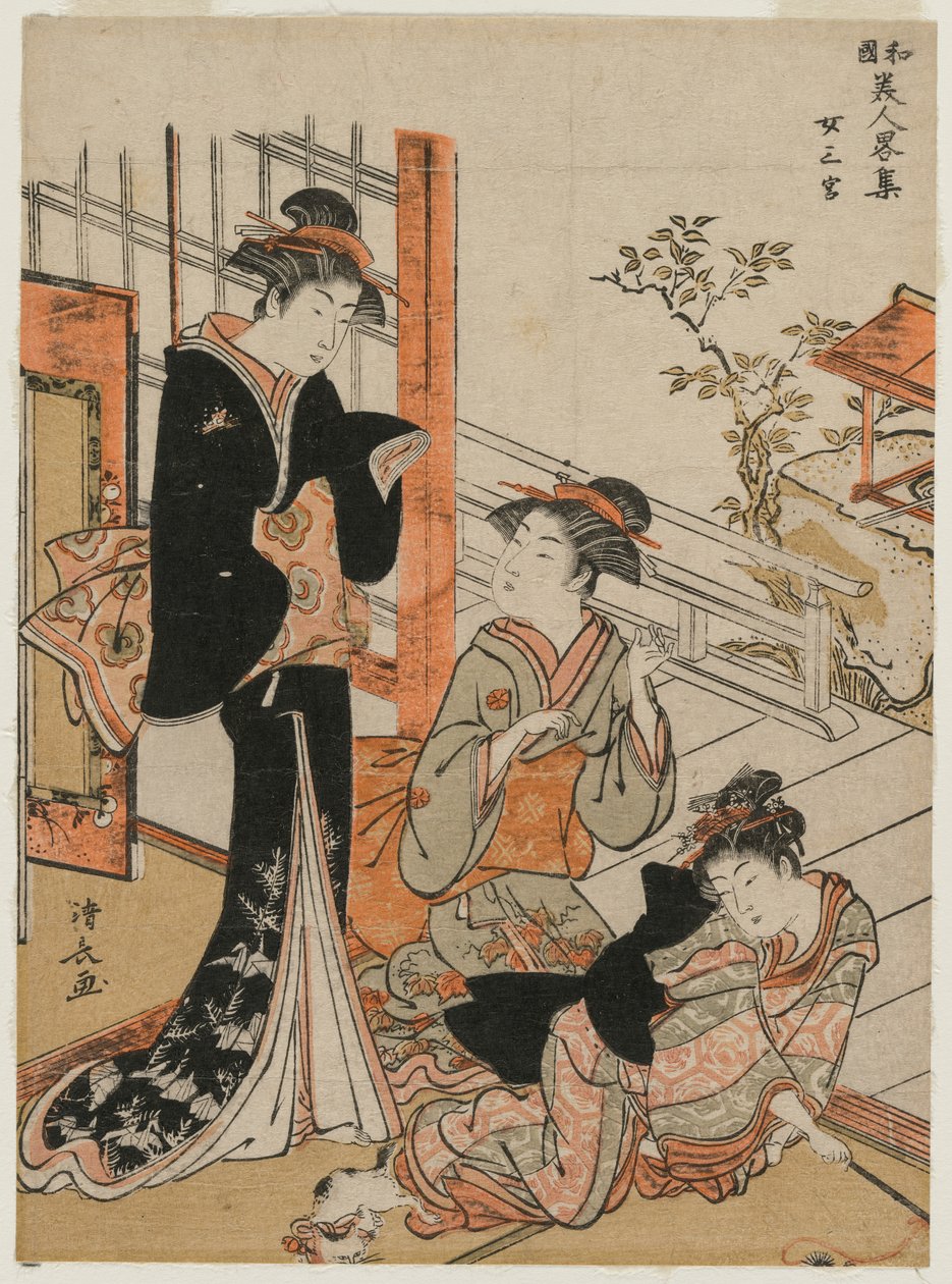 Tři ženy (ze série Stručná sbírka japonských krás) od Torii Kiyonaga