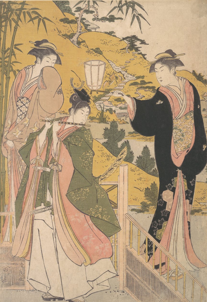 Yoshitsune Serena Kim g Tokoro Rurihime, že? 1785. od Torii Kiyonaga