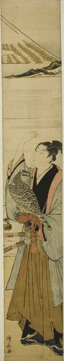 Mladý muž se symboly prvního snu nového roku od Torii Kiyonaga
