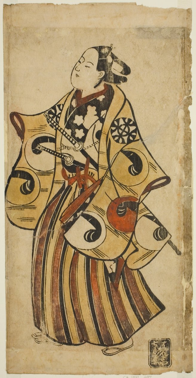 Herec Nakamura Denkuro I od Torii Kiyonobu I