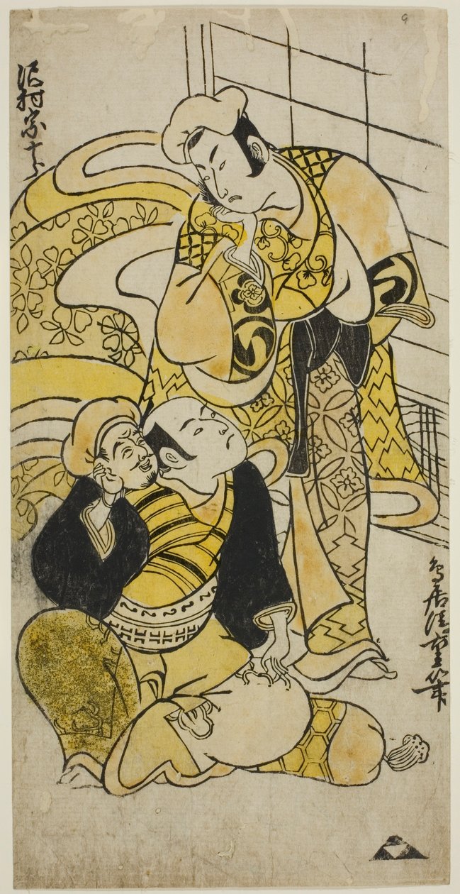 Čaj Ac a r. Sawamura Soju Roi jako Juro předků od Torii Kiyoshige