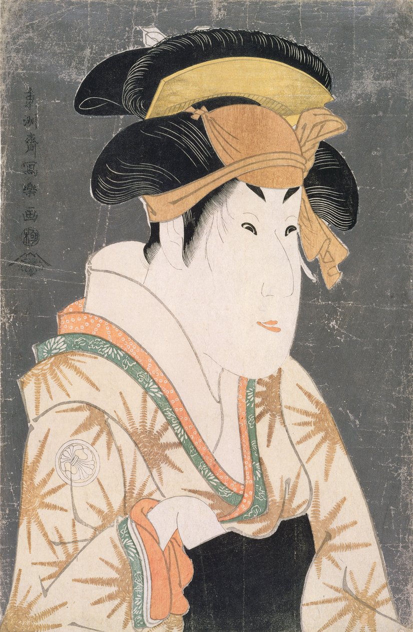 Segawa Kikunojo III (1751-1810) v roli Oshizu (dřevěný tisk) od Toshusai Sharaku