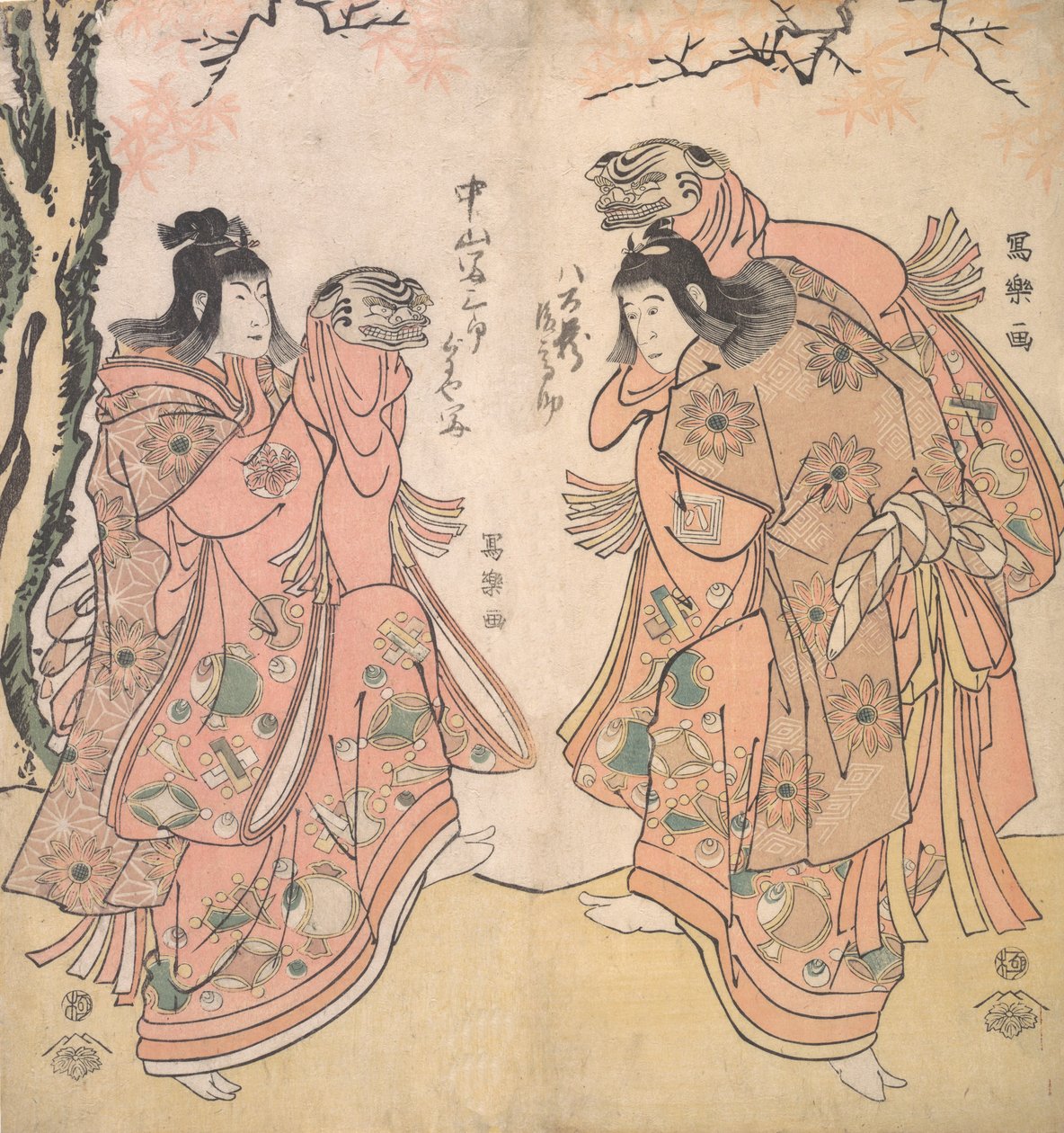 Herec Ichikawa Yaozo III jako kurtizána, 1794-95., 1794-95. od Toshusai Sharaku