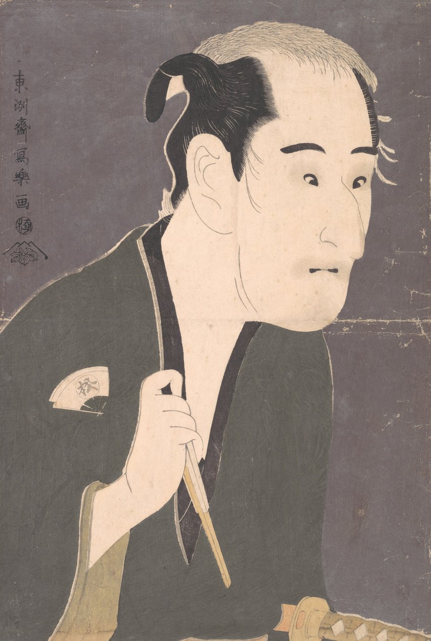 Onoe Matsusuke Doctor Jako členka Matsushita Miki Te Py Enemy porážce Bez čepele lepidla, 1794. , 1794. od Toshusai Sharaku