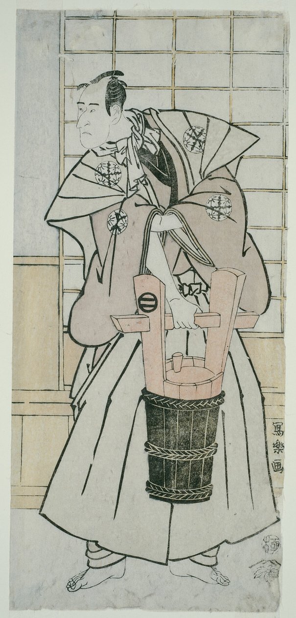 The Actoe Ichikawa Komazo llI as Nitta Yoshisada, Actually Oyamada Taro Takaie (Sandai-me Ichikawa Komazo no Nitta Yoshisada, jitsuwa Oyamada Taro Takaie) od Toshusai Sharaku