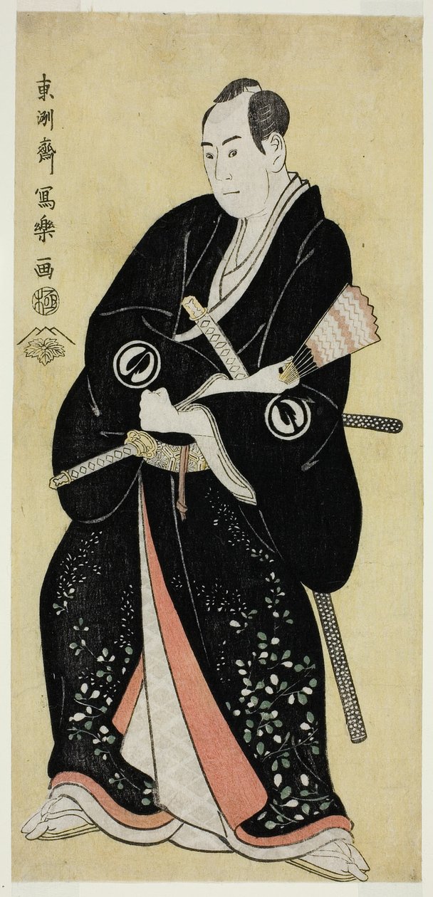 Čaj ac r Sawamura Sojuro Dobrý jako Nagoya Sanza Motoharu od Toshusai Sharaku
