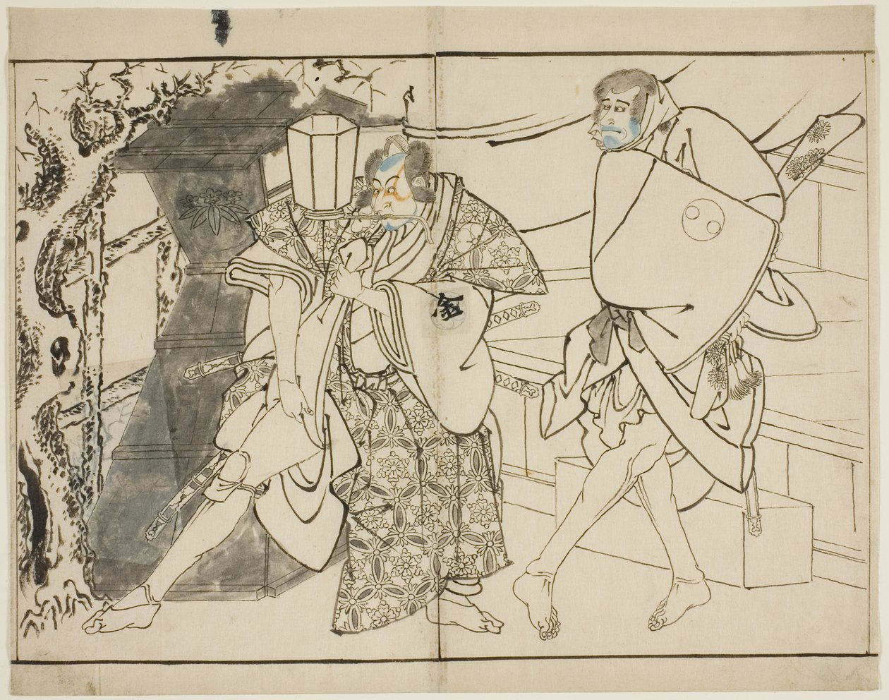 Herci Arashi Ryuzo a Morita Kanya VIII od Toshusai Sharaku