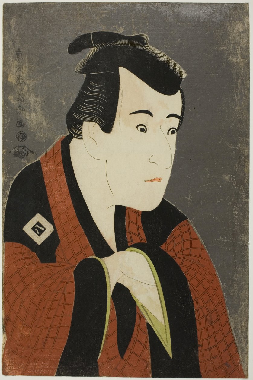 Herec Ichikawa Yaozo III jako Tanabe Bunzo od Toshusai Sharaku