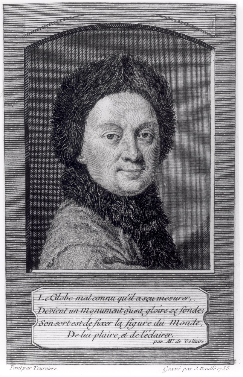 Pierre Louis Moreau de Maupertuis (1698-1759) vyrytý Johnem Daullem (1703-63) 1755 od Tourniere