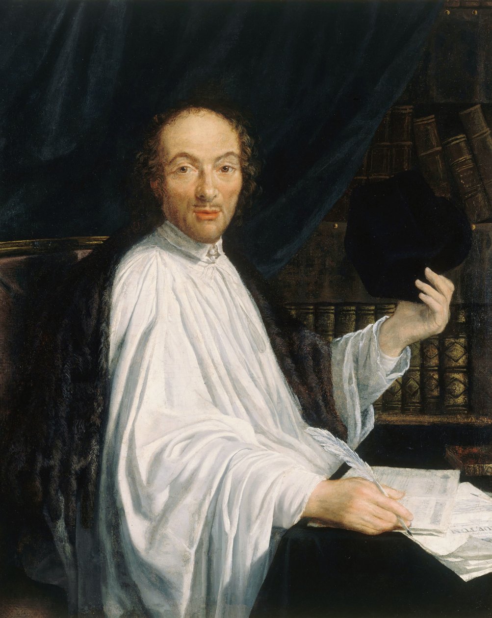 Portrét básníka Jean-Baptiste de Santeuil 1630-1697, 1665-1670. od Toussain Dumée