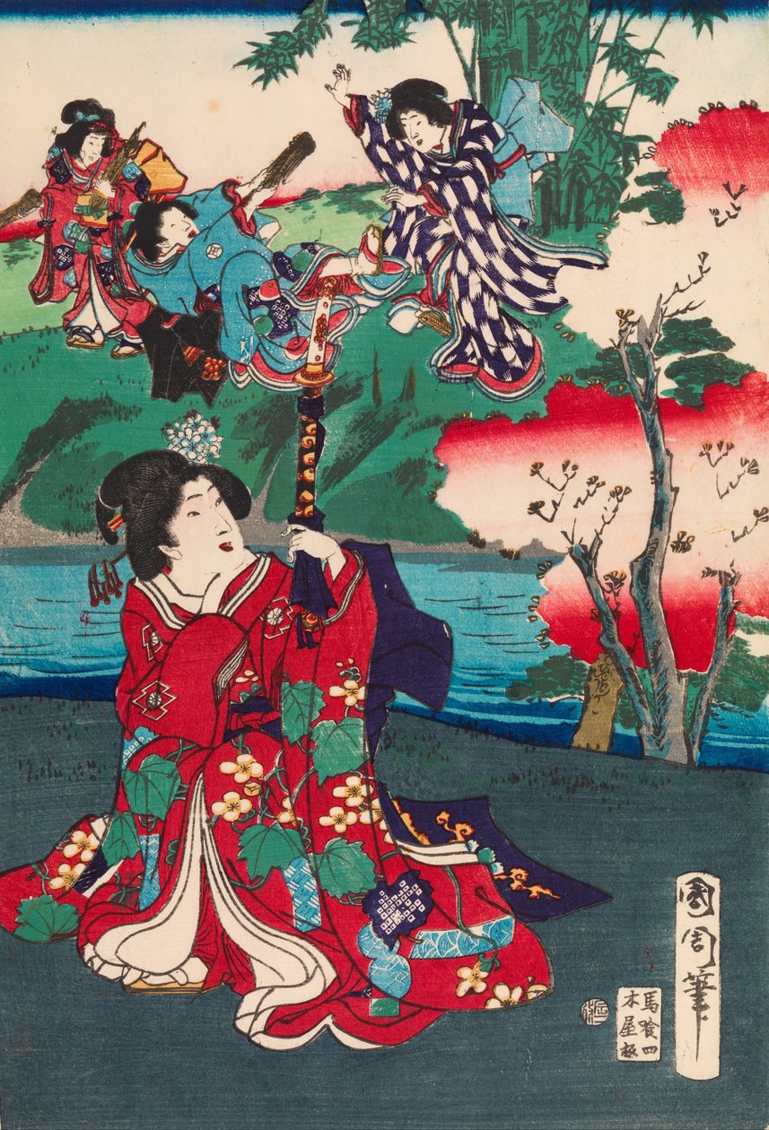 Příběh Genji od Toyohara Kunichika